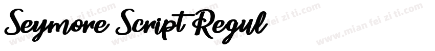 Seymore Script Regul字体转换
